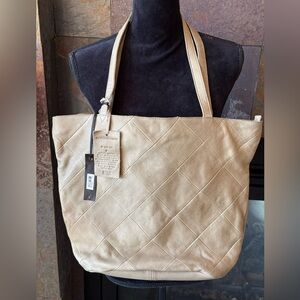 NWOT Latico Rudi Tote, pistachio color is darker, see pic 3 for real color